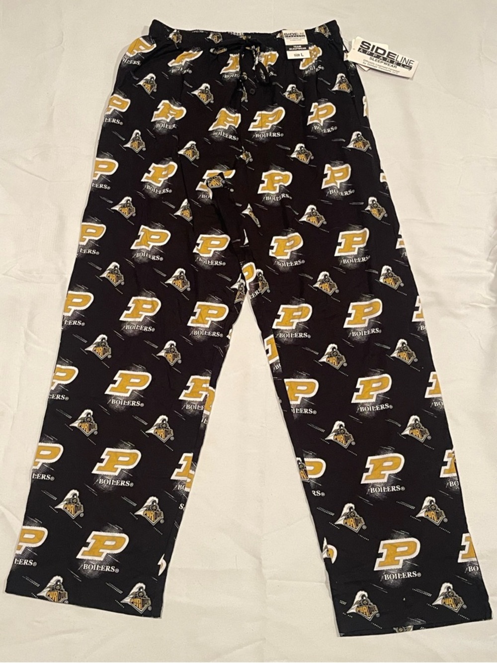Sideline Black & Gold Purdue University Logo Lounge Pajama Pants